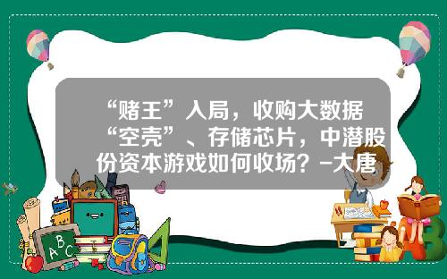 “赌王”入局，收购大数据“空壳”、存储芯片，中潜股份资本游戏如何收场？-大唐微电子有限公司