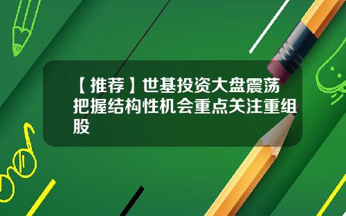 【推荐】世基投资大盘震荡把握结构性机会重点关注重组股