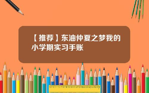 【推荐】东油仲夏之梦我的小学期实习手账