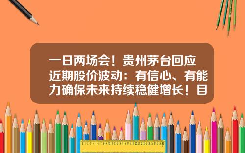 一日两场会!贵州茅台回应近期股价波动:有信心、有能力确保未来持续稳健增长!目前仍是公募最大重仓股-茅台股票资讯分析