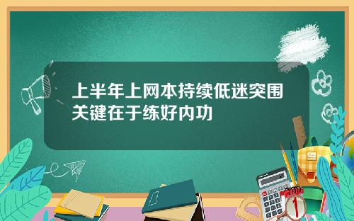 上半年上网本持续低迷突围关键在于练好内功
