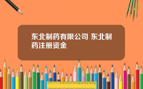 东北制药有限公司 东北制药注册资金