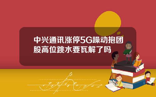 中兴通讯涨停5G躁动抱团股高位跳水要瓦解了吗