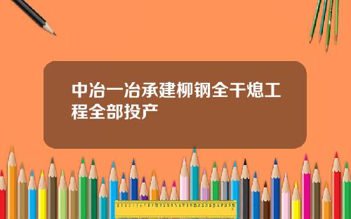 中冶一冶承建柳钢全干熄工程全部投产