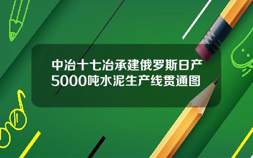 中冶十七冶承建俄罗斯日产5000吨水泥生产线贯通图