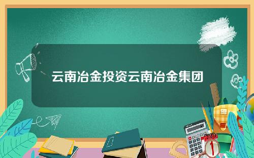云南冶金投资云南冶金集团