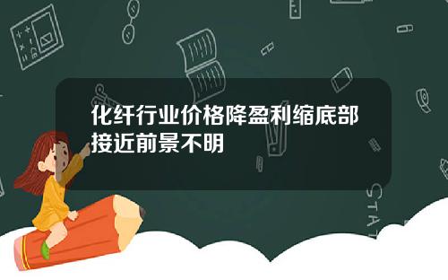 化纤行业价格降盈利缩底部接近前景不明
