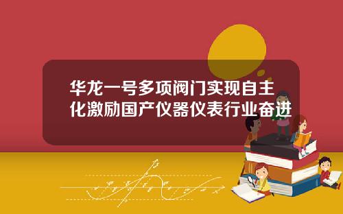 华龙一号多项阀门实现自主化激励国产仪器仪表行业奋进
