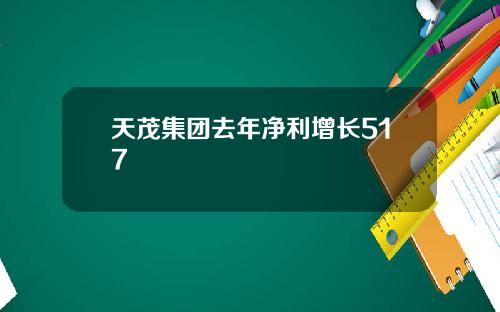 天茂集团去年净利增长517