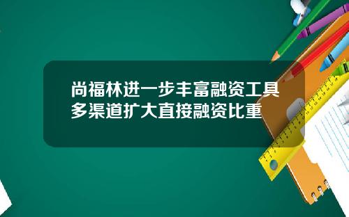 尚福林进一步丰富融资工具多渠道扩大直接融资比重