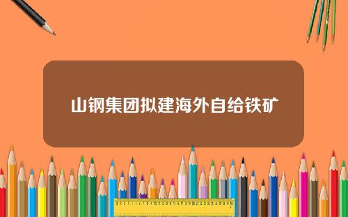 山钢集团拟建海外自给铁矿