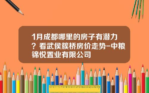 1月成都哪里的房子有潜力？看武侯簇桥房价走势-中粮锦悦置业有限公司
