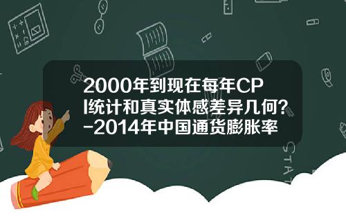 2000年到现在每年CPI统计和真实体感差异几何？-2014年中国通货膨胀率是多少