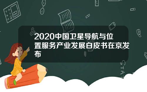 2020中国卫星导航与位置服务产业发展白皮书在京发布