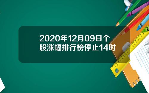 2020年12月09日个股涨幅排行榜停止14时