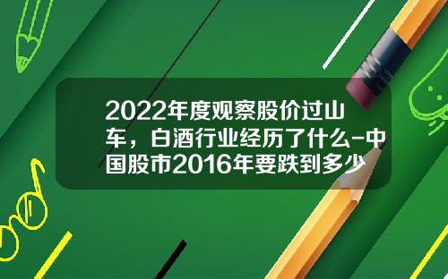 2022年度观察股价过山车，白酒行业经历了什么-中国股市2016年要跌到多少点【新闻】
