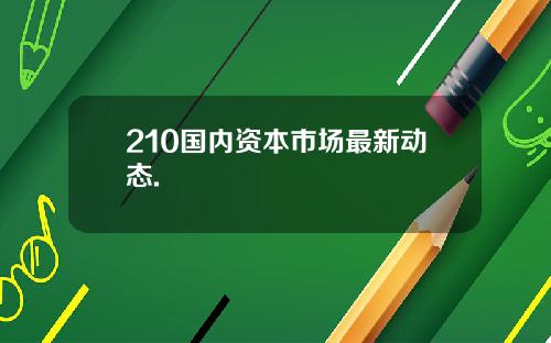 210国内资本市场最新动态.