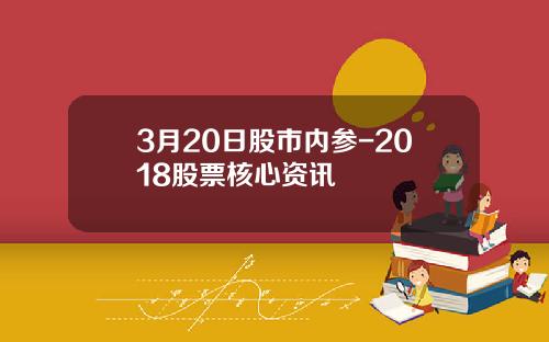 3月20日股市内参-2018股票核心资讯