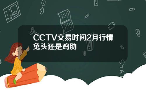 CCTV交易时间2月行情兔头还是鸡肋