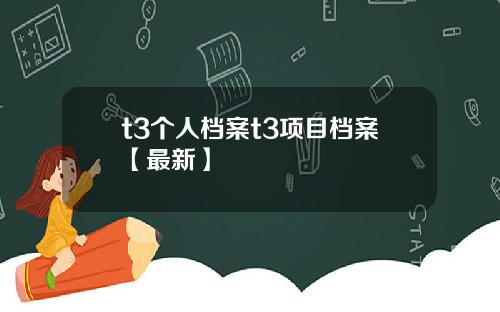 t3个人档案t3项目档案【最新】