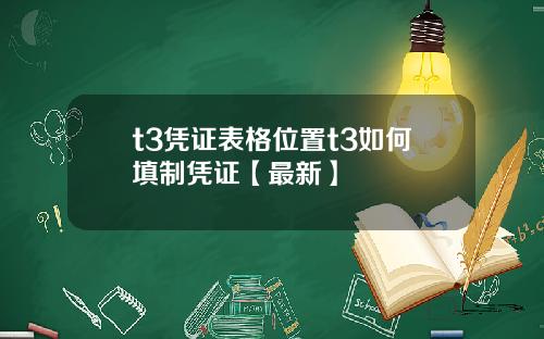 t3凭证表格位置t3如何填制凭证【最新】
