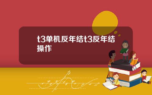 t3单机反年结t3反年结操作