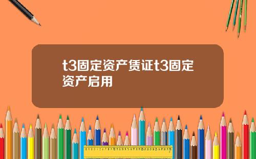 t3固定资产赁证t3固定资产启用