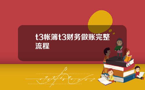 t3帐簿t3财务做账完整流程