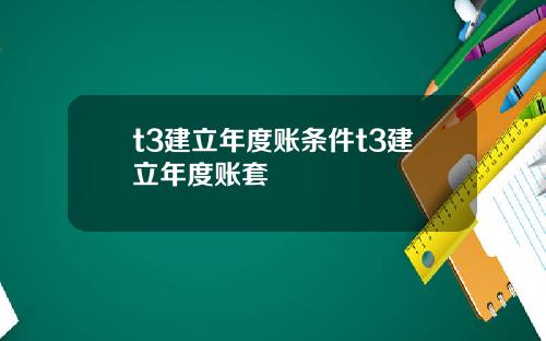 t3建立年度账条件t3建立年度账套