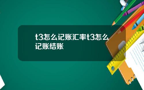 t3怎么记账汇率t3怎么记账结账