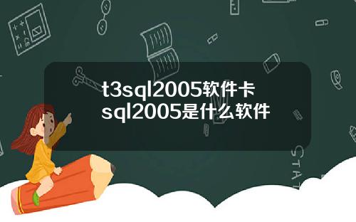 t3sql2005软件卡sql2005是什么软件