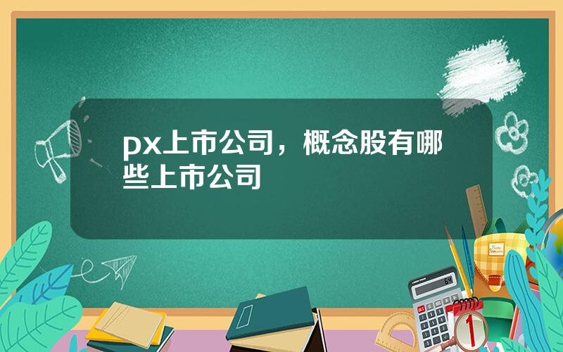 px上市公司，概念股有哪些上市公司