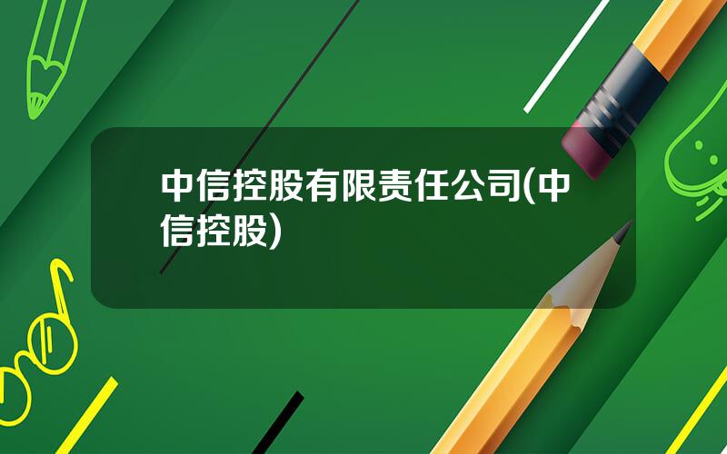 中信控股有限责任公司(中信控股)