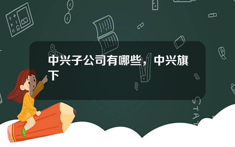 中兴子公司有哪些，中兴旗下