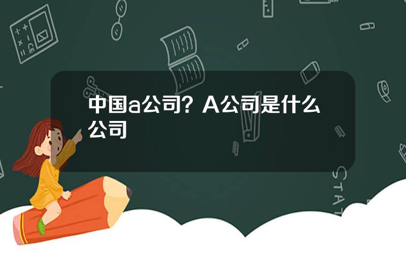 中国a公司？A公司是什么公司