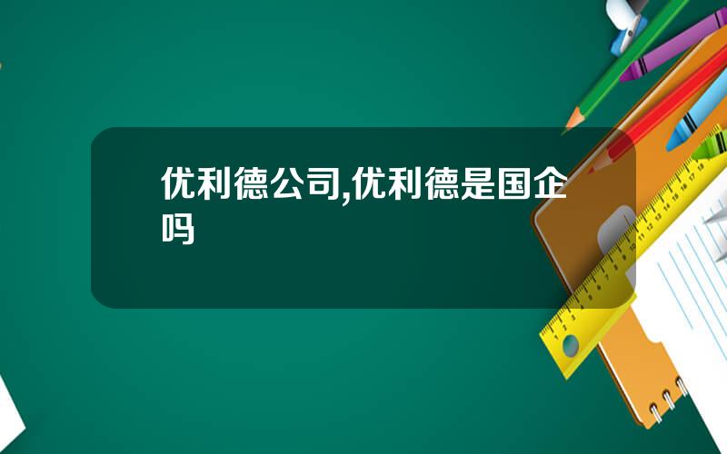 优利德公司,优利德是国企吗