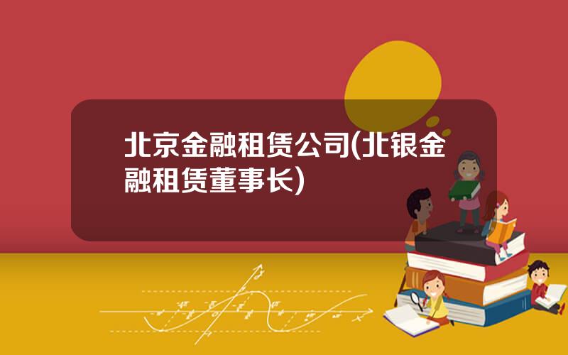 北京金融租赁公司(北银金融租赁董事长)