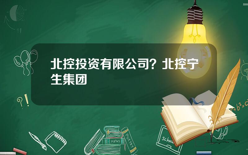 北控投资有限公司？北控宁生集团