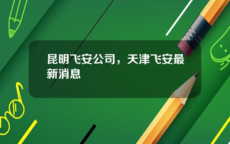 昆明飞安公司，天津飞安最新消息