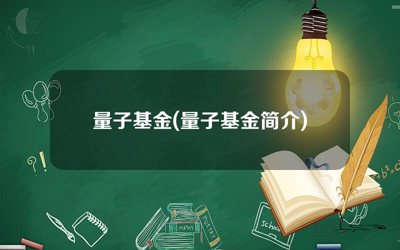 量子基金(量子基金简介)